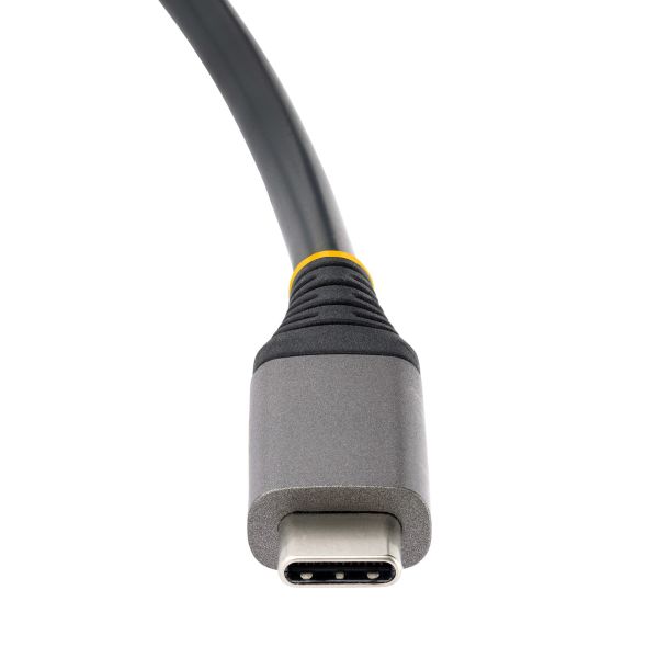 StarTech.com 4-Port USB-C Hub, 1x USB-A & 3x USB-C Ports, USB 3.1 10Gbps, Bus Powered USB Hub, USB Type C Hub met 25cm Wrap-Around Kabel, Compacte USB-C naar USB-A Hub (HB31CM1A3CB)