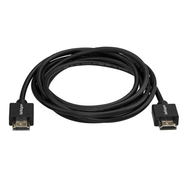StarTech.com 2m Dunne HDMI 2.0 Kabel, 4K High Speed HDMI Kabel met Ethernet, 4K 60Hz HDR10, UHD HDMI Kabel, M/M Gripping Connectors (HDMM2MLP)