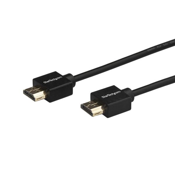 StarTech.com 2m Dunne HDMI 2.0 Kabel, 4K High Speed HDMI Kabel met Ethernet, 4K 60Hz HDR10, UHD HDMI Kabel, M/M Gripping Connectors (HDMM2MLP) StarTech.com 2m Dunne HDMI 2.0 Kabel, 4K High Speed HDMI Kabel met Ethernet, 4K 60Hz HDR10, UHD HDMI Kabel, M/M Gripping Connectors (HDMM2MLP)