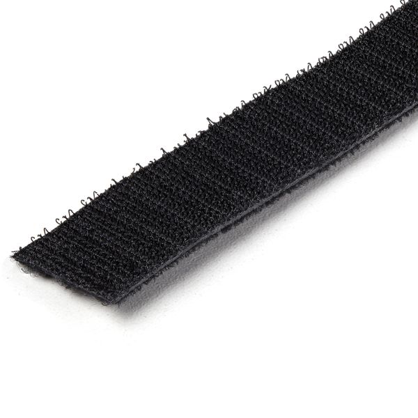 StarTech.com 30m Bulk Rol Klittenband - Op Maat te Knippen Herbruikbare Kabelbinders - Industriële Klitband Tape - Zelfklevende Klittenband Tyrap Strips - Zwart (HKLP100)