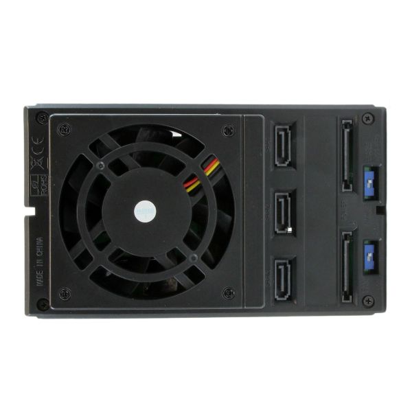 StarTech.com 3-bay Aluminium Trayless Hot Swap Mobile Rack Backplane voor 3,5 inch SAS II/SATA III - 6 Gbps HDD (HSB3SATSASBA)  StarTech.com 3-bay Aluminium Trayless Hot Swap Mobile Rack Backplane voor 3,5 inch SAS II/SATA III - 6 Gbps HDD (HSB3SATSASBA)