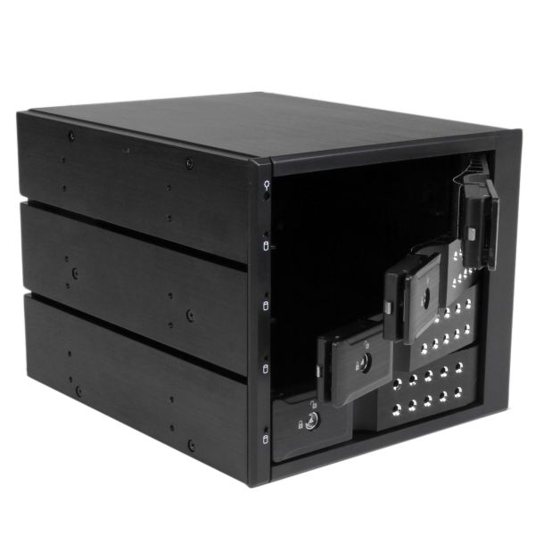 StarTech.com 4-bay Aluminium Trayless Hot Swap Mobile Rack Backplane voor 3,5 inch SAS II/SATA III - 6 Gbps HDD (HSB4SATSASBA)