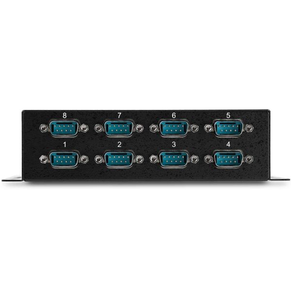 StarTech.com 8-poort USB naar DB9 RS232 Seriële Adapter Hub – Industriële DIN-rail en Wandmontage (ICUSB2328I)