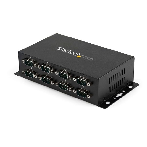 StarTech.com 8-poort USB naar DB9 RS232 Seriële Adapter Hub – Industriële DIN-rail en Wandmontage (ICUSB2328I)