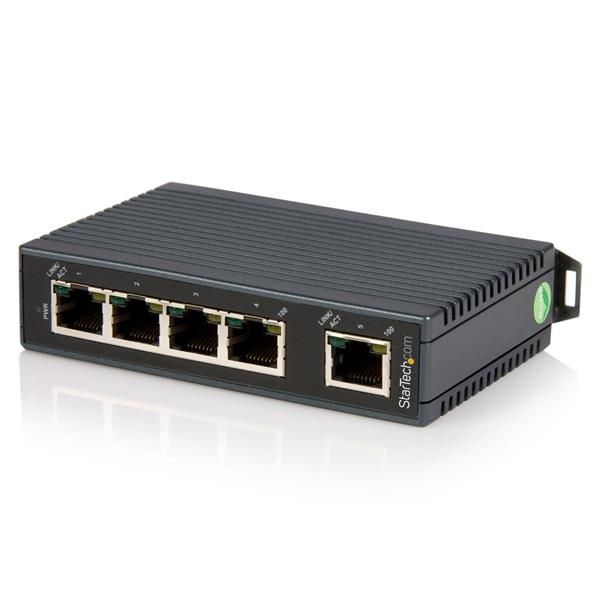 StarTech.com 5-poorts industriële Ethernet-switch op een DIN-rail monteerbaar (IES5102)
