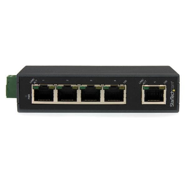 StarTech.com 5-poorts industriële Ethernet-switch - op een DIN-rail monteerbaar (IES5102)