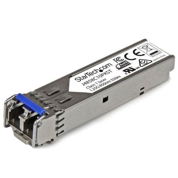 StarTech.com Gigabit Fiber SFP Transceiver Module - HPE J4858C Compatibel- MM LC met DDM - 550m - 10 stuks (J4858C10PKST)