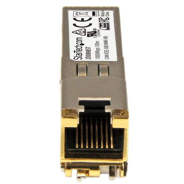 StarTech.com HPE JD089B compatibel SFP Transceiver module - 10/100/1000BASE-TX (JD089BST) StarTech.com HPE JD089B compatibel SFP Transceiver module - 10/100/1000BASE-TX