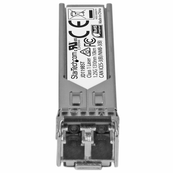 StarTech.com Gigabit glasvezel 1000BASE-LX SFP ontvanger module - HPE JD119B compatibel - SM LC - 10 km (JD119BST)