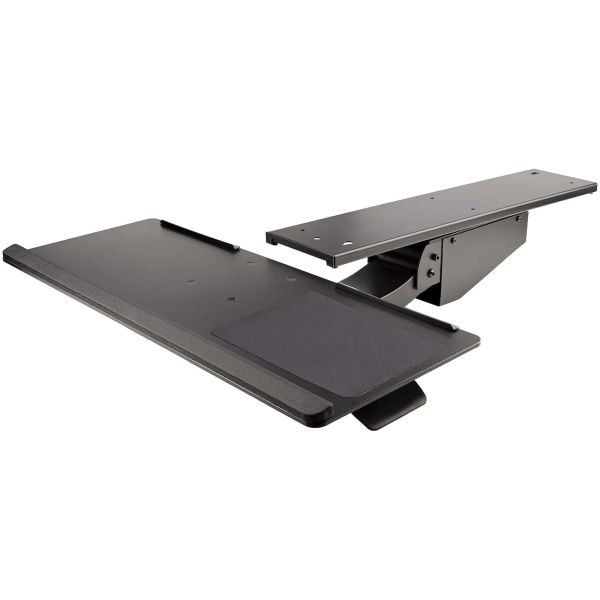 StarTech.com Uitschuifbare Bureau Toetsenbordlade, Full Motion Keyboard en Mouse Tray met Verstelbare Hoogte, 25 x 65cm Plateau, Ergonomisch Bureaublad voor Toetsenbord met Muismat en Polssteun (KBTRAYADJ2) StarTech.com Uitschuifbare Bureau Toetsenbordlade, Full Motion Keyboard en Mouse Tray met Verstelbare Hoogte, 25 x 65cm Plateau, Ergonomisch Bureaublad voor Toetsenbord met Muismat en Polssteun (KBTRAYADJ2)