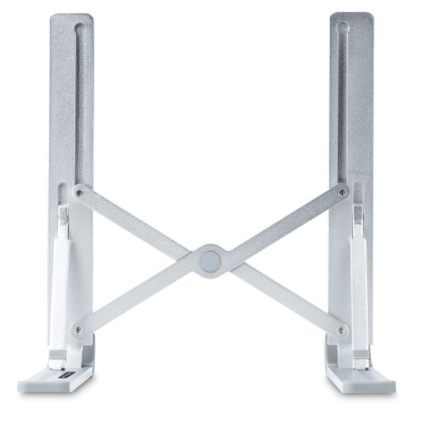 StarTech.com Inklapbare Laptopstandaard, Verstelbare Hoek, Ergonomische Laptophouder, Draagvermogen 10Kg, Ventileren/Kantelen/Verhogen, Aluminium Tablet/Laptop Steun/Riser/Staander (LAPTOP-RISER-BAR)