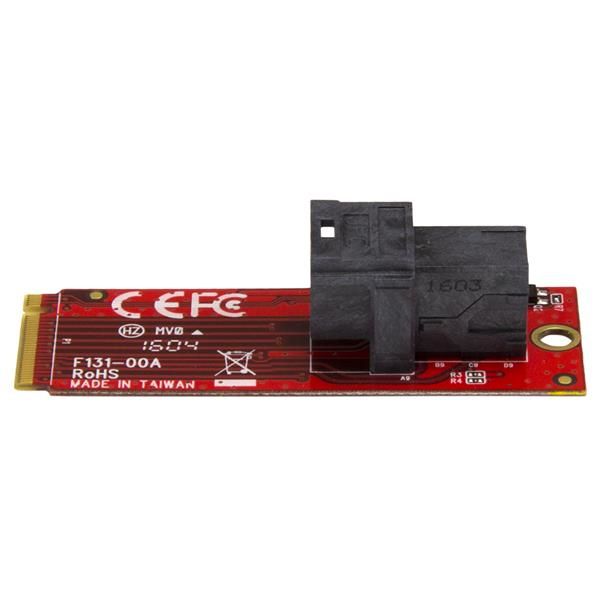 StarTech.com U.2 (SFF-8643) naar M.2 PCI Express 3.0 x4 adapter kaart voor 2.5” U.2 NVMe SSD (M2E4SFF8643) StarTech.com U.2 (SFF-8643) naar M.2 PCI Express 3.0 x4 adapter kaart voor 2.5” U.2 NVMe SSD (M2E4SFF8643)
