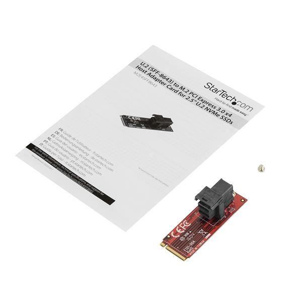StarTech.com U.2 (SFF-8643) naar M.2 PCI Express 3.0 x4 adapter kaart voor 2.5” U.2 NVMe SSD (M2E4SFF8643)