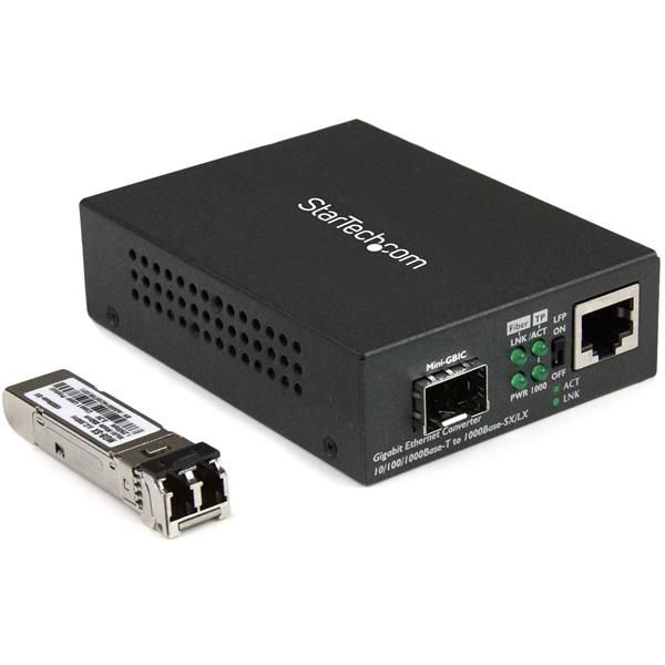 StarTech.com Gigabit ethernet glasvezel media converter 850nm MM LC 550m (MCM1110MMLC)