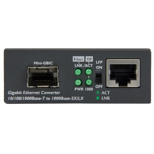 StarTech.com Gigabit ethernet glasvezel media converter met open SFP slot (MCM1110SFP)
