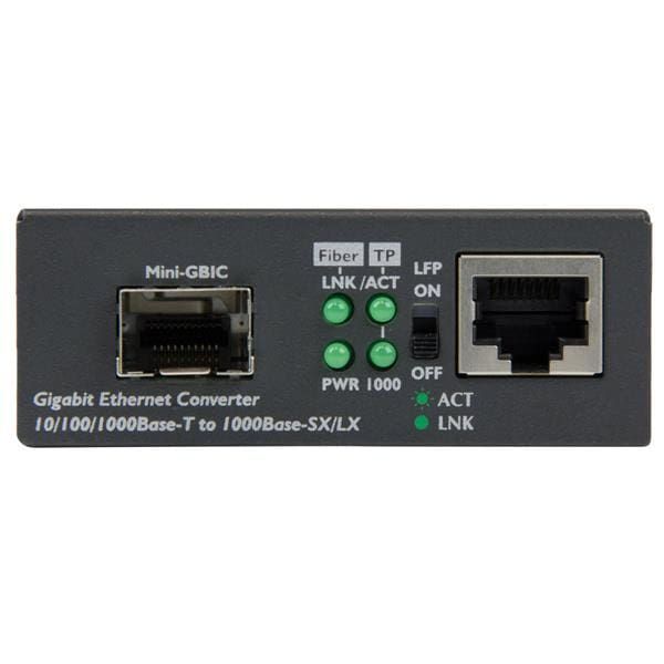 StarTech.com Gigabit ethernet glasvezel media converter met open SFP slot (MCM1110SFP)