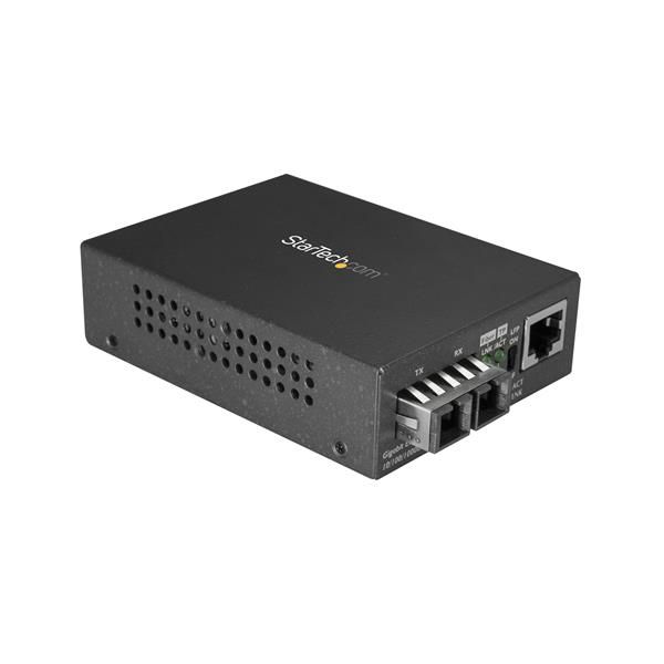 StarTech.com MCMGBSCSM10 netwerk media converter 1000 Mbit/s 1310 nm Single-mode Zwart (MCMGBSCSM10) StarTech.com MCMGBSCSM10 netwerk media converter 1000 Mbit/s 1310 nm Single-mode Zwart (MCMGBSCSM10)