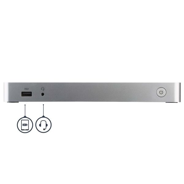 StarTech.com Dual-Monitor USB-C docking station, 60W Power Delivery voor Windows Laptops, USB Type-C naar HDMI / DVI Dock, USB 3.1 Gen 1 Type C Dock met Lader, 5x USB, Thunderbolt 3 Compatibel (MST30C2HHPDU)