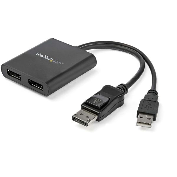StarTech.com Dual-Monitor DisplayPort 1.2 Splitter, DisplayPort naar 2x DP Multi-Monitor Adapter, Dual 4K 30Hz of 1080p 60Hz Computer MST Hub, USB Bus-Powered - Enkel Windows (MSTDP122DP) StarTech.com Dual-Monitor DisplayPort 1.2 Splitter, DisplayPort naar 2x DP Multi-Monitor Adapter, Dual 4K 30Hz of 1080p 60Hz Computer MST Hub, USB Bus-Powered - Enkel Windows (MSTDP122DP)