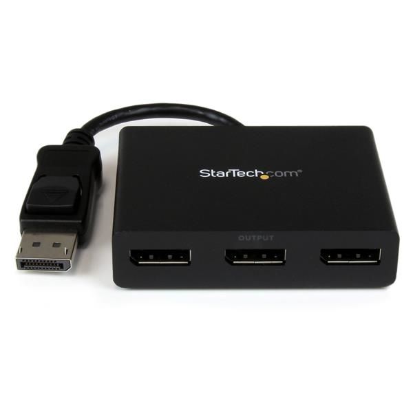 StarTech.com 3-Port DisplayPort 1.2 Splitter, DisplayPort naar 3x DP Multi-Monitor Adapter, Dual 4K 30Hz en 1080p 60Hz Computer MST Hub - Enkel Windows (MSTDP123DP) StarTech.com 3-Port DisplayPort 1.2 Splitter, DisplayPort naar 3x DP Multi-Monitor Adapter, Dual 4K 30Hz en 1080p 60Hz Computer MST Hub - Enkel Windows (MSTDP123DP)
