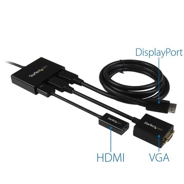 StarTech.com 3-Port DisplayPort 1.2 Splitter, DisplayPort naar 3x DP Multi-Monitor Adapter, Dual 4K 30Hz en 1080p 60Hz Computer MST Hub - Enkel Windows (MSTDP123DP)