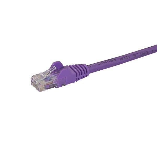StarTech.com Cat6 netwerkkabel met snagless RJ45 connectoren UTP patchkabel paars 0,5m (N6PATC50CMPL)