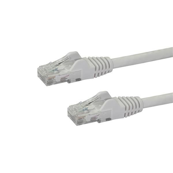 StarTech.com Cat6 netwerkkabel met snagless RJ45 connectoren UTP patchkabel wit 0,5m (N6PATC50CMWH)