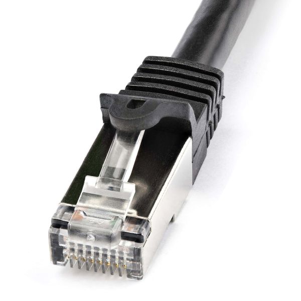 StarTech.com N6SPAT1MBK netwerkkabel Zwart 1 m Cat6 SF/UTP (S-FTP) (N6SPAT1MBK)