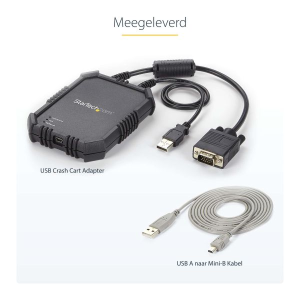 StarTech.com USB 2.0 KVM console - draagbare laptop Crash cart adapter met bestandsoverdracht & video-opname (NOTECONS02X)