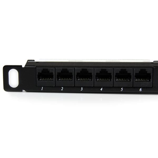 StarTech.com 24-poort 0.5U Cat5e Patchpaneel RJ45 Ethernet 110 Patchpaneel Rackmontage (PANELHU24)