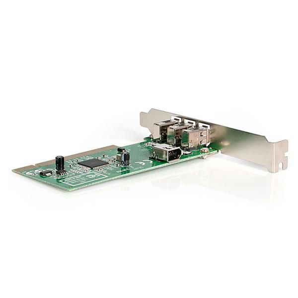 StarTech.com 4-poort PCI 1394a FireWire Adapter Kaart 3 Extern 1 Intern (PCI1394MP)