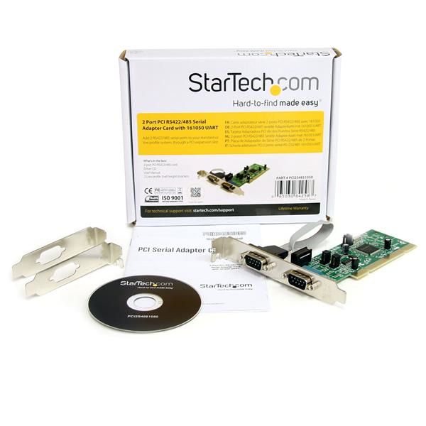 StarTech.com 2-poort PCI RS422/485 Seriële Adapter-kaart met 16550 UART (PCI2S4851050)