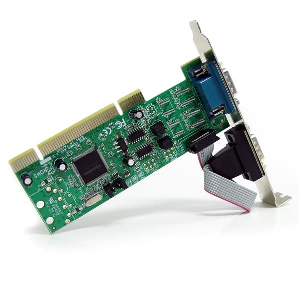 StarTech 2x PCI RS422/485 Serial Card w/161050 (PCI2S4851050) StarTech.com 2-poort PCI RS422/485 Seriële Adapter-kaart met 16550 UART (PCI2S4851050)