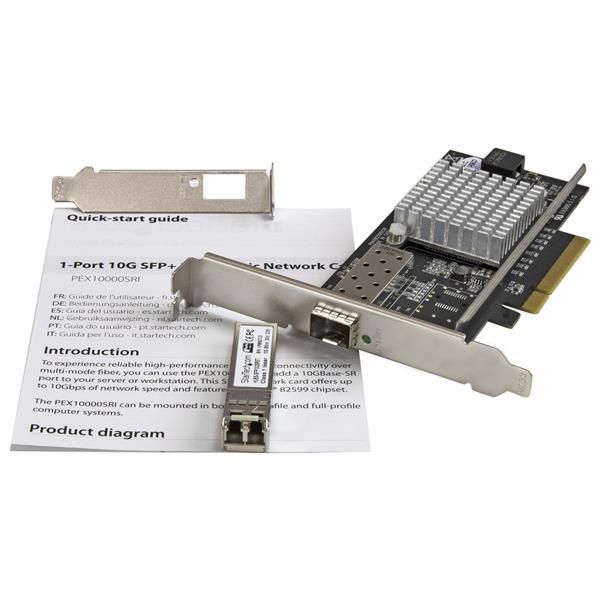 StarTech.com 1-Poorts 10G SFP+ glasvezel netwerkkaart PCIe Intel Chip M/M (PEX10000SRI)