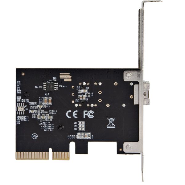 StarTech.com 10G PCIe SFP+ Netwerkkaart, Single SFP+ Port Netwerk Adapter, Open SFP+ voor MSA-Compliant Modules/Direct-Attach Kabels, 10 Gigabit Fiber PCIe NIC, PCI Express SFP+ Netwerkkaart (PEX10GSFP)