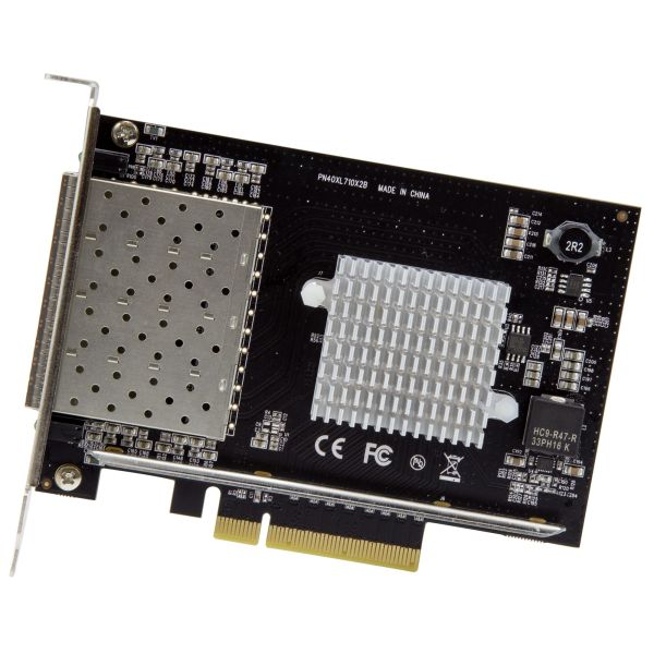 StarTech.com 4 Ports PCI Express 10G SFP+ Netwerkkaart, Intel XL710 Open SFP+ Converged Adapter, PCIe 10 Gigabit Ethernet Server NIC, 10GbE Glasvezel LAN Kaart, Dell PowerEdge HPE ProLiant (PEX10GSFP4I)