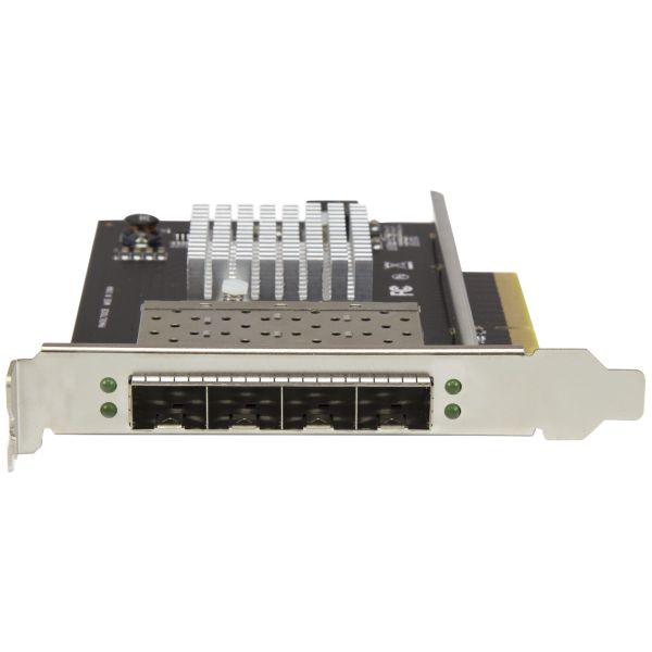 StarTech.com 4 Ports PCI Express 10G SFP+ Netwerkkaart, Intel XL710 Open SFP+ Converged Adapter, PCIe 10 Gigabit Ethernet Server NIC, 10GbE Glasvezel LAN Kaart, Dell PowerEdge HPE ProLiant (PEX10GSFP4I)