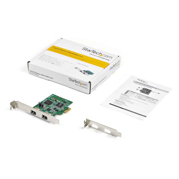 StarTech.com 2-poorts PCI Express FireWire kaart PCIe FireWire 1394a adapter (PEX1394A2V2)