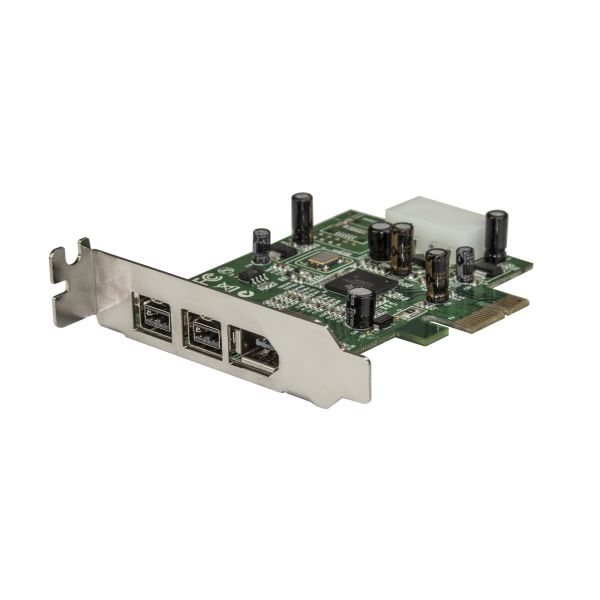 StarTech.com 3-poort 2b 1a Low Profile 1394 PCI Express FireWire Adapterkaart (PEX1394B3LP)
