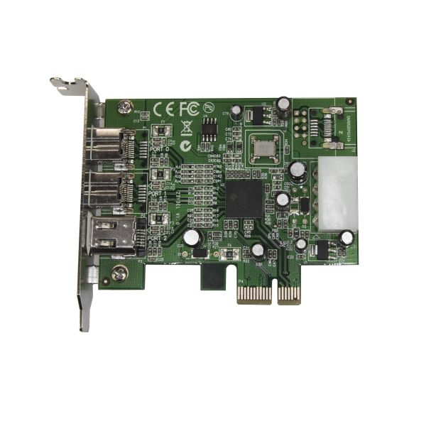 StarTech.com 3-poort 2b 1a Low Profile 1394 PCI Express FireWire Adapterkaart (PEX1394B3LP) StarTech.com 3-poort 2b 1a Low Profile 1394 PCI Express FireWire Adapterkaart (PEX1394B3LP)