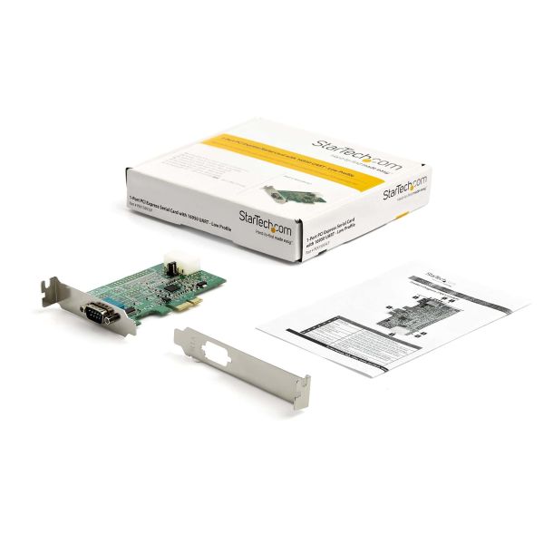 StarTech.com 1-port PCI Express RS232 Serial Adapter Kaart, PCIe RS232 Serial Host Controller Kaart, PCIe naar Serieel DB9, 16950 UART, Low Profile Uitbreidingskaart, Windows & Linux (PEX1S953LP)