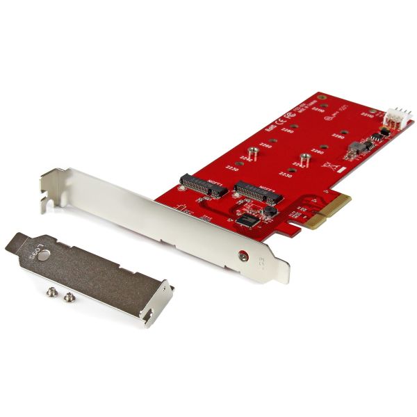 StarTech.com 2x M.2 SATA SSD controller kaart - PCI Express kaart (PEX2M2)