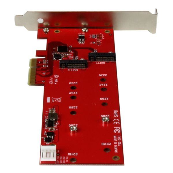 StarTech.com 2x M.2 SATA SSD controller kaart - PCI Express kaart (PEX2M2) StarTech.com 2x M.2 SATA SSD controller kaart - PCI Express kaart (PEX2M2)