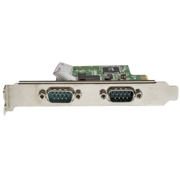 StarTech 2-Port PCIe Serial Card w/ 16C1050 UART (PEX2S1050) StarTech.com 2 poorts PCI Express seriële kaart met 16C1050 UART RS232 (PEX2S1050)