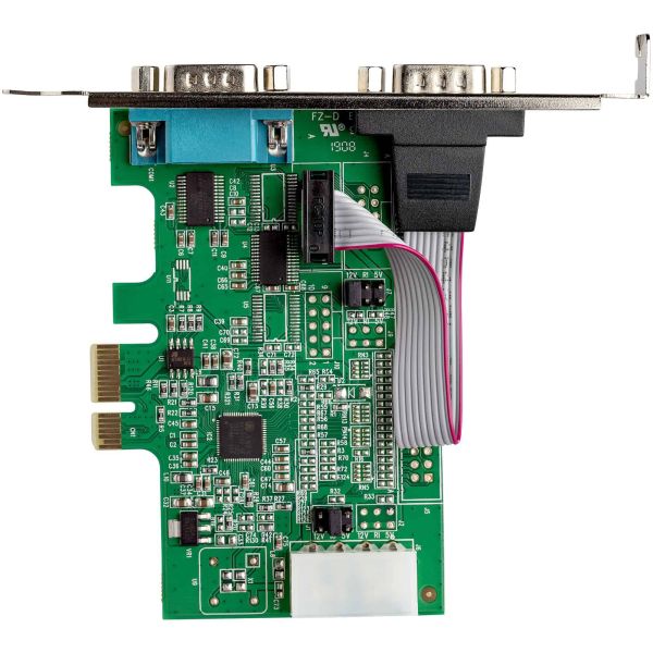 StarTech PCI-E RS232 Serial Card Asix AX99100 (PEX2S953) StarTech.com 2-port PCI Express RS232 Serial Adapter Kaart, PCIe RS232 Seriële Host Controller Kaart, PCIe naar Dual Serial DB9 Kaart, 16950 UART, Uitbreidingskaart, Windows & Linux (PEX2S953)