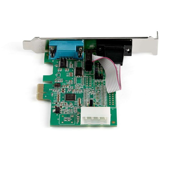 StarTech PCI-E RS232 Serial Card Asix AX99100 (PEX2S953) StarTech.com 2-port PCI Express RS232 Serial Adapter Kaart, PCIe RS232 Seriële Host Controller Kaart, PCIe naar Dual Serial DB9 Kaart, 16950 UART, Uitbreidingskaart, Windows & Linux (PEX2S953)
