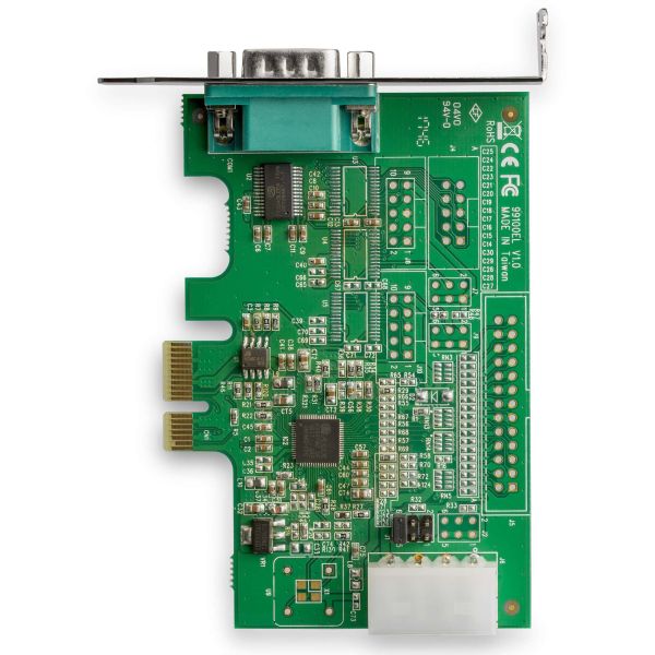 StarTech.com 4 Port PCI Express RS232 Seriële Kaart, PCIe RS232 Serial Host Controller Kaart, PCIe naar Serial DB9 Adapter Kaart, 16950 UART Uitbreidingskaart, Windows & Linux (PEX4S953)