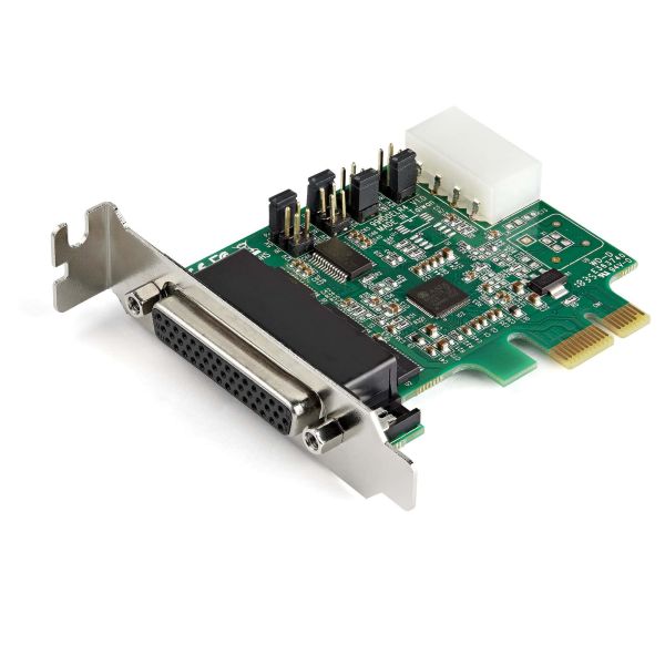 StarTech.com 4 Port PCI Express RS232 Seriële Kaart, PCIe RS232 Serial Host Controller Kaart, PCIe naar Serial DB9 Adapter Kaart, 16950 UART, Low Profile Uitbreidingskaart, Windows & Linux (PEX4S953LP)