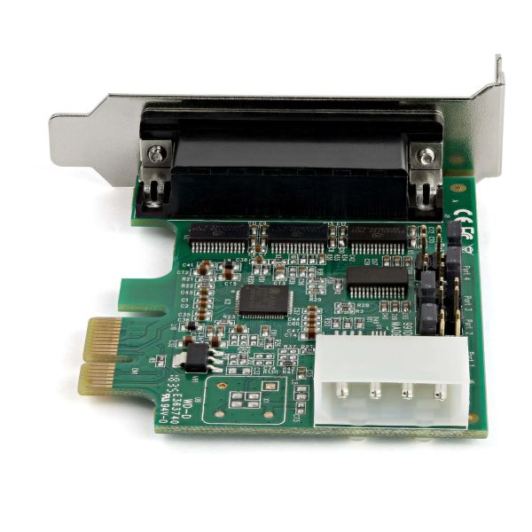 StarTech.com 4 Port PCI Express RS232 Seriële Kaart, PCIe RS232 Serial Host Controller Kaart, PCIe naar Serial DB9 Adapter Kaart, 16950 UART, Low Profile Uitbreidingskaart, Windows & Linux (PEX4S953LP)