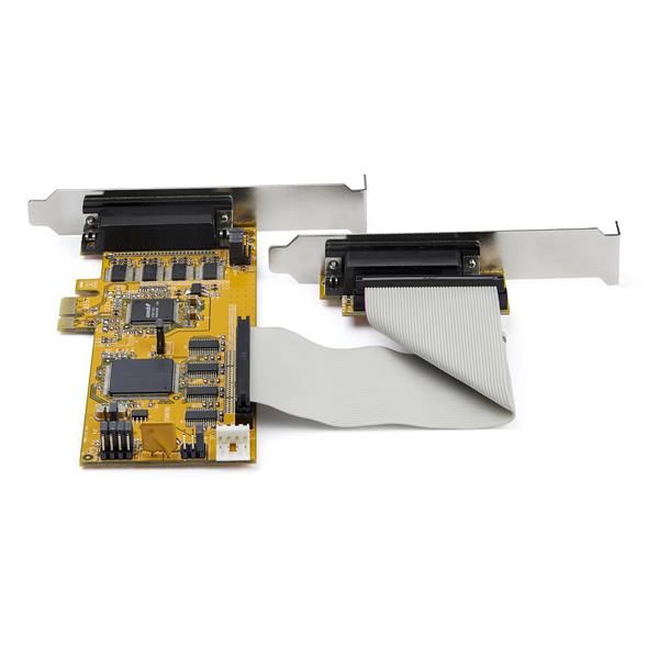 StarTech Serial Card - 8-Port PCIe - Low Profile (PEX8S1050LP) StarTech 8-poorts PCI Express seriële kaart met 16550 UART (PEX8S1050LP)